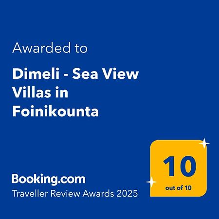 Dimeli - Sea View Villas In Foinikounta Finikounta Eksteriør bilde